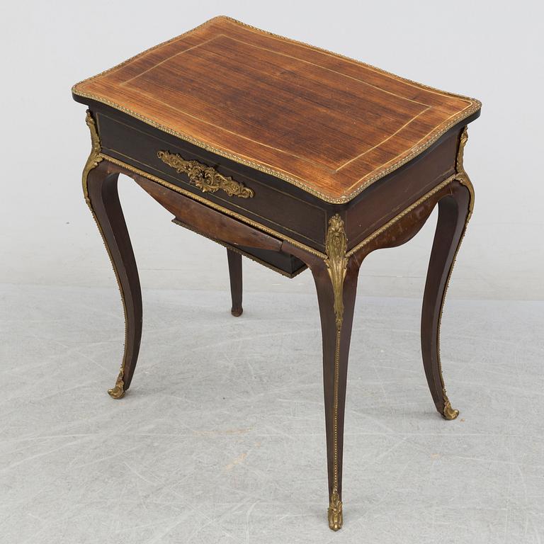 A late 19th century sewing table.