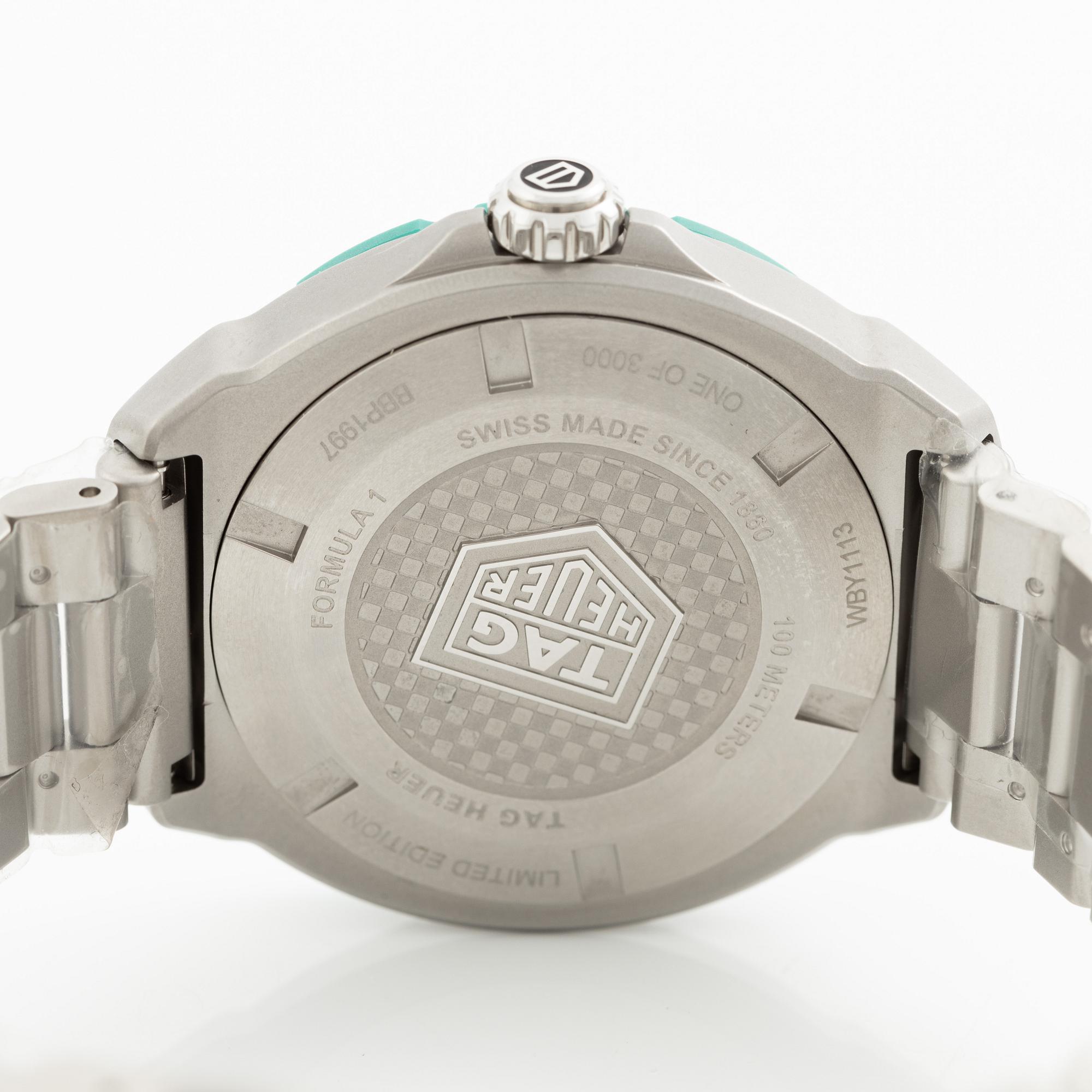 TAG Heuer, Formula 1, Solargraph, Solar Quartz, armbandsur, "Limited Edition", 38 mm.