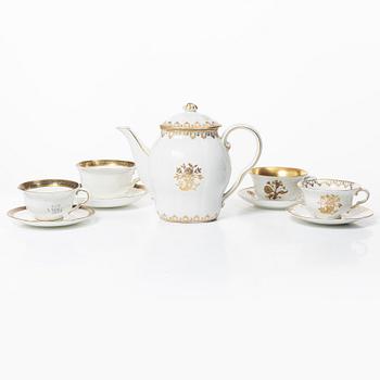 Wilhelm Kåge, a collection of different coffee services fron gustavsberg, 1920's-30's.