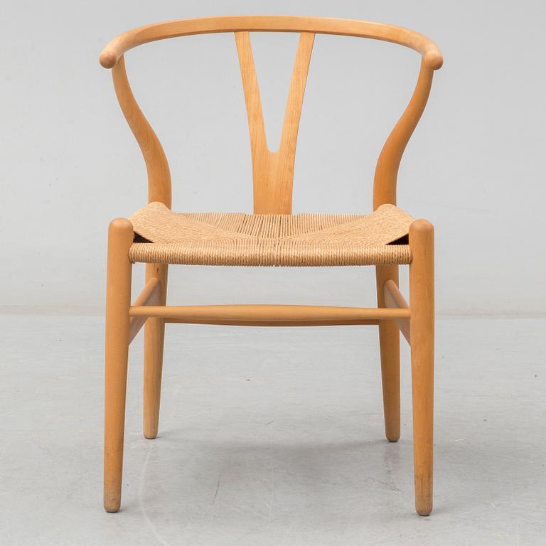 A 'Y-chair' by Hans J Wegner from Carl Hansen & Son, designed 1950.
