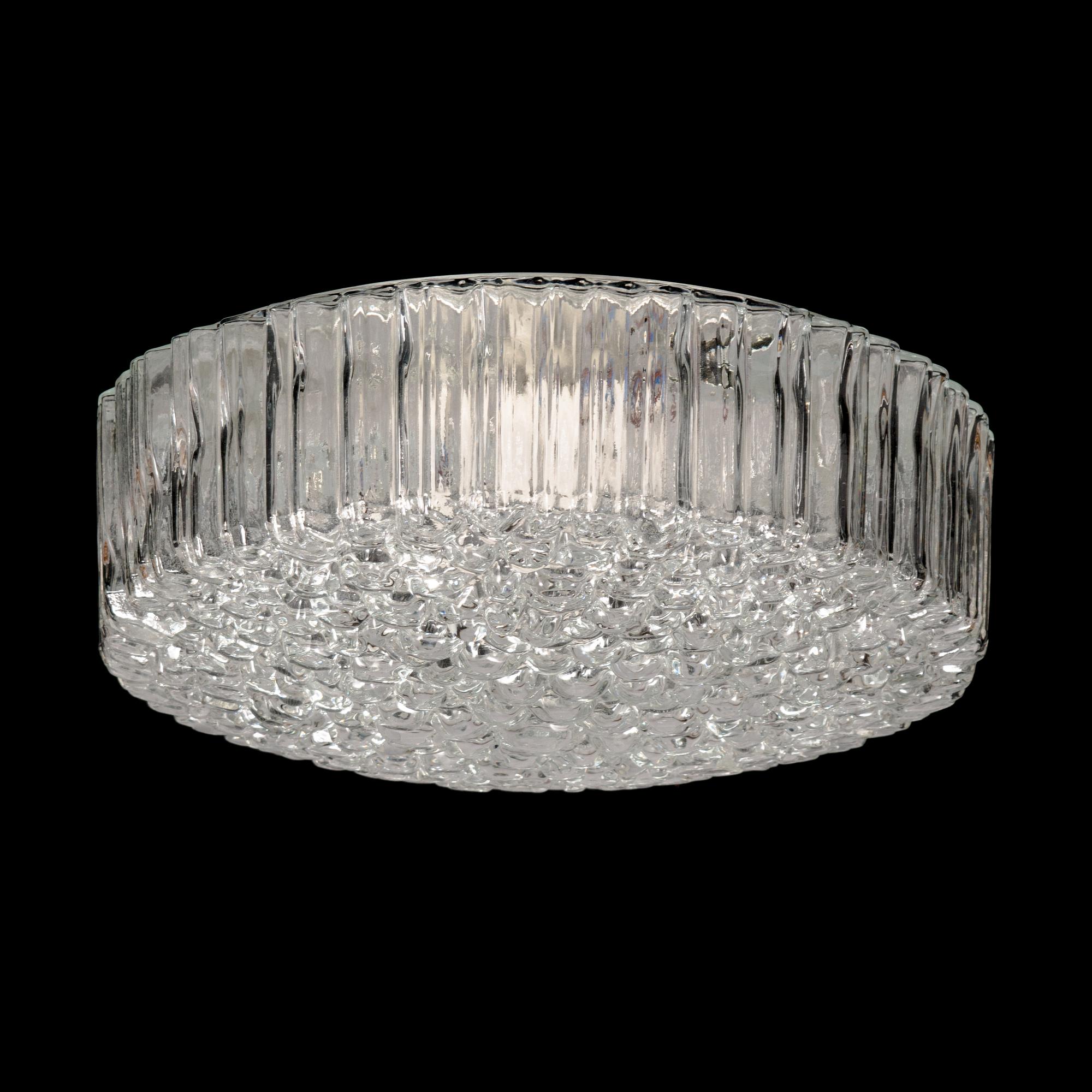 Helena Tynell, Glass ceiling light model A668 for Glashütte Limburg, Germany 1960s-70s.