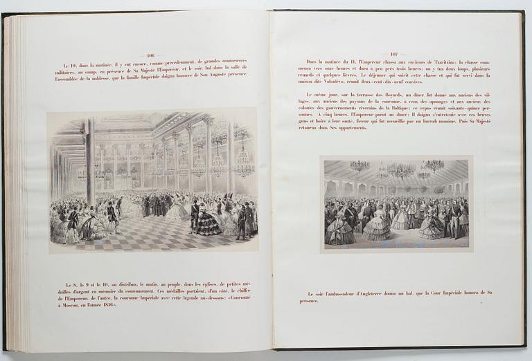 The Magnificent  Coronation Album of Emperor Alexander II and Empress Maria Aleksandrovna 1856.