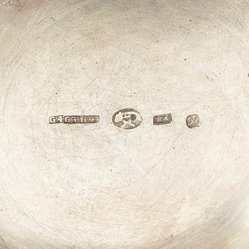 Bägare, silver, sannolikt Söderhamn, stämplad 1837 och 1838.