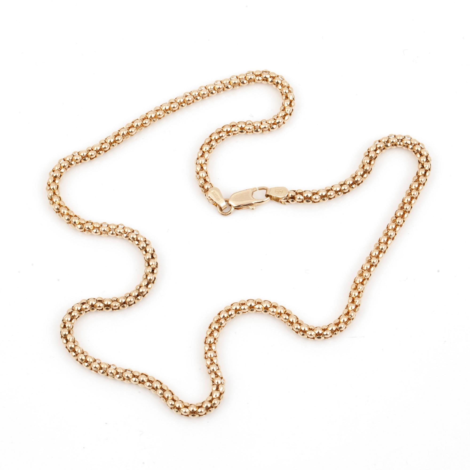 KEDJA, 14K guld. Total vikt ca 8,70 gram.