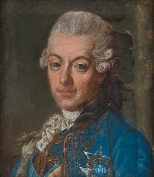 711. Lorens Pasch d y His studio, "King Gustav III” (1746-1792)".