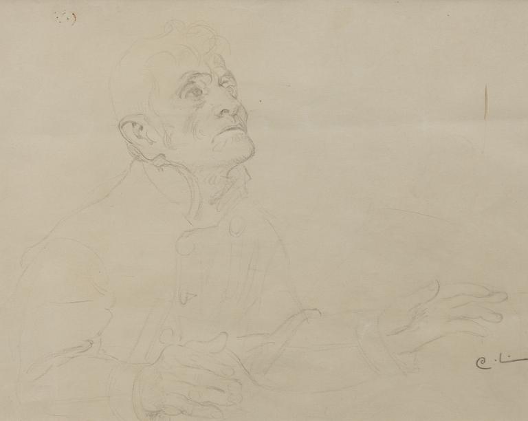 Carl Larsson, "Trollkarlen" - Study for Midvinterblot.