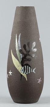 GOLVVAS, stengods. "Havsflora". Anna-Lisa Thomson,  
Upsala Ekeby.