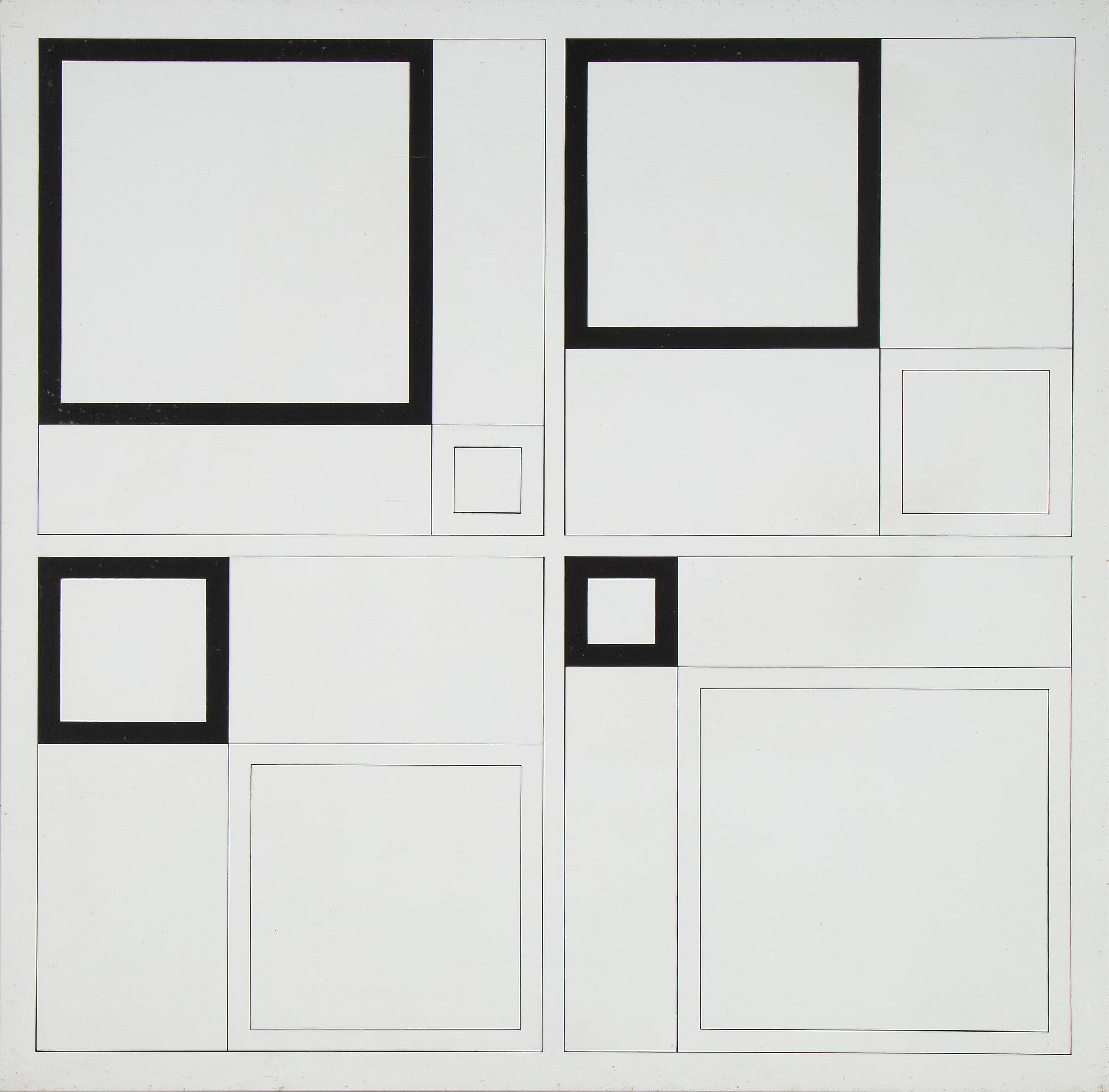 Vladimir Kopteff, acrylic on panel, signed and dated 1977 verso.