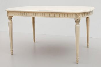 MATSALSMÖBEL, 7 delar, gustaviansk stil, 1900-talets andra hälft.