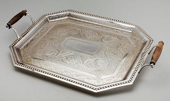 BRICKA, nysilver, tidigt 1900-tal.