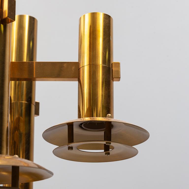 A brass ceiling light by Holger Johansson, Westal.