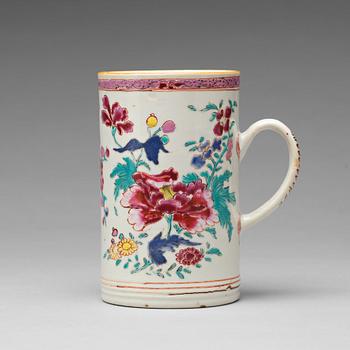 786. A famille rose jug, Qing dynasty, Qianlong (1736-95).