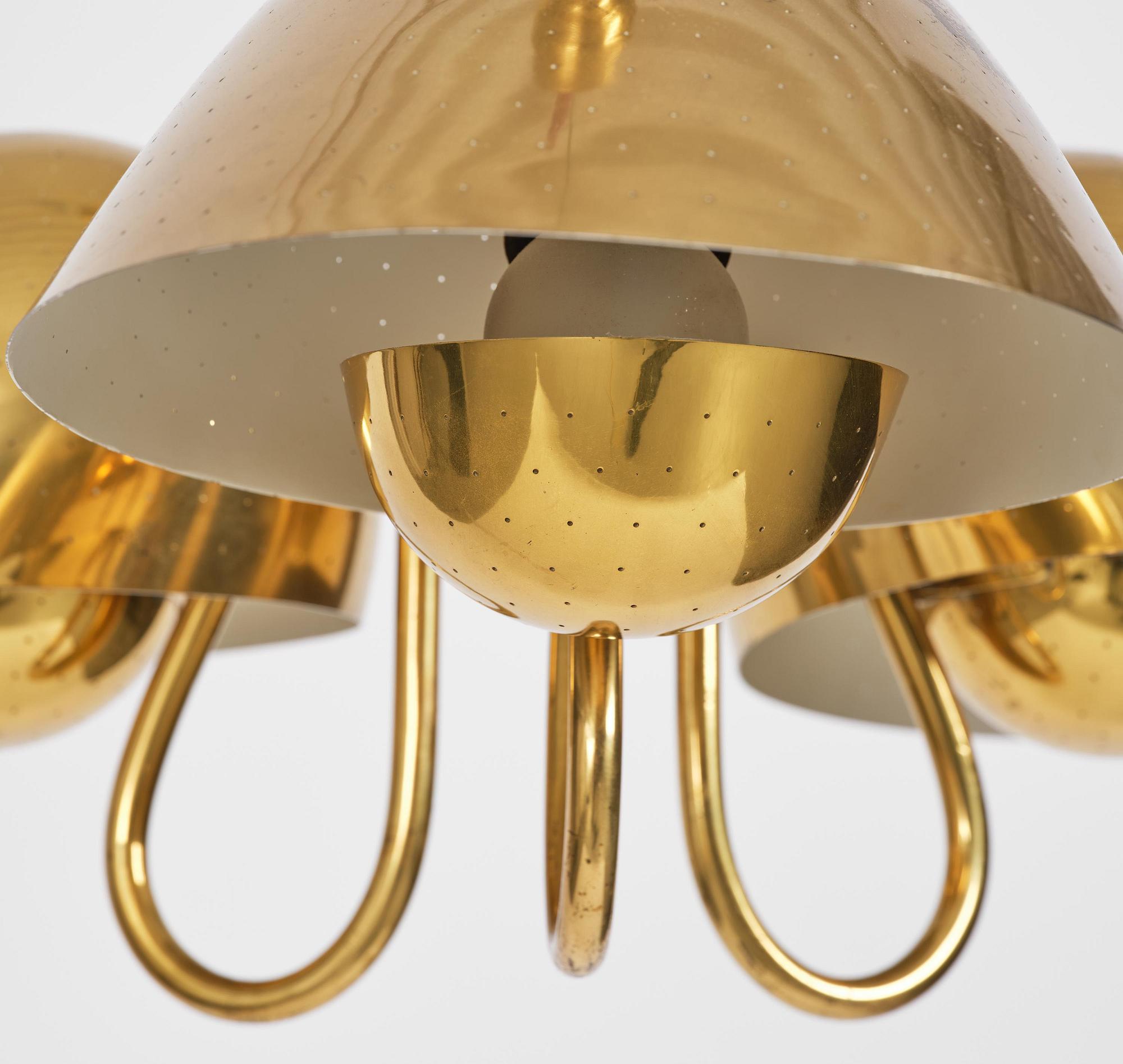 Carl-Axel Acking, a ceiling lamp, Bröderna Malmströms Metallvarufabrik, Malmö, 1940s.