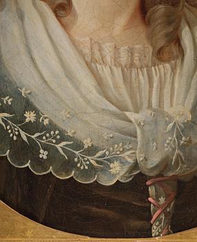 Fransk skola, 1700-tal, Damporträtt.