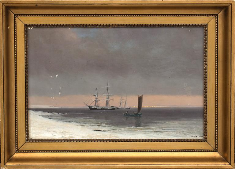 JENS ERIK CARL RASMUSSEN, oil on canvas. Signed and dated 1888.