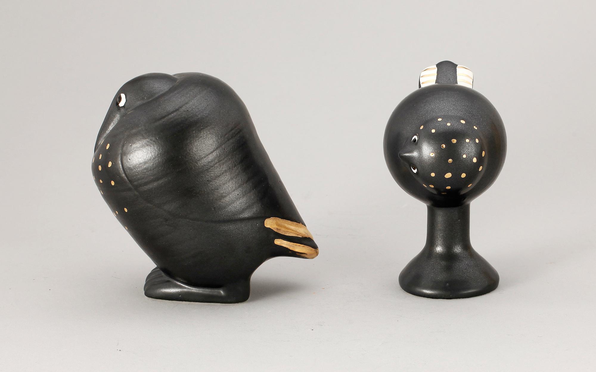 FIGURINER, ett par, stengods, Lisa Larson Gustavsberg.