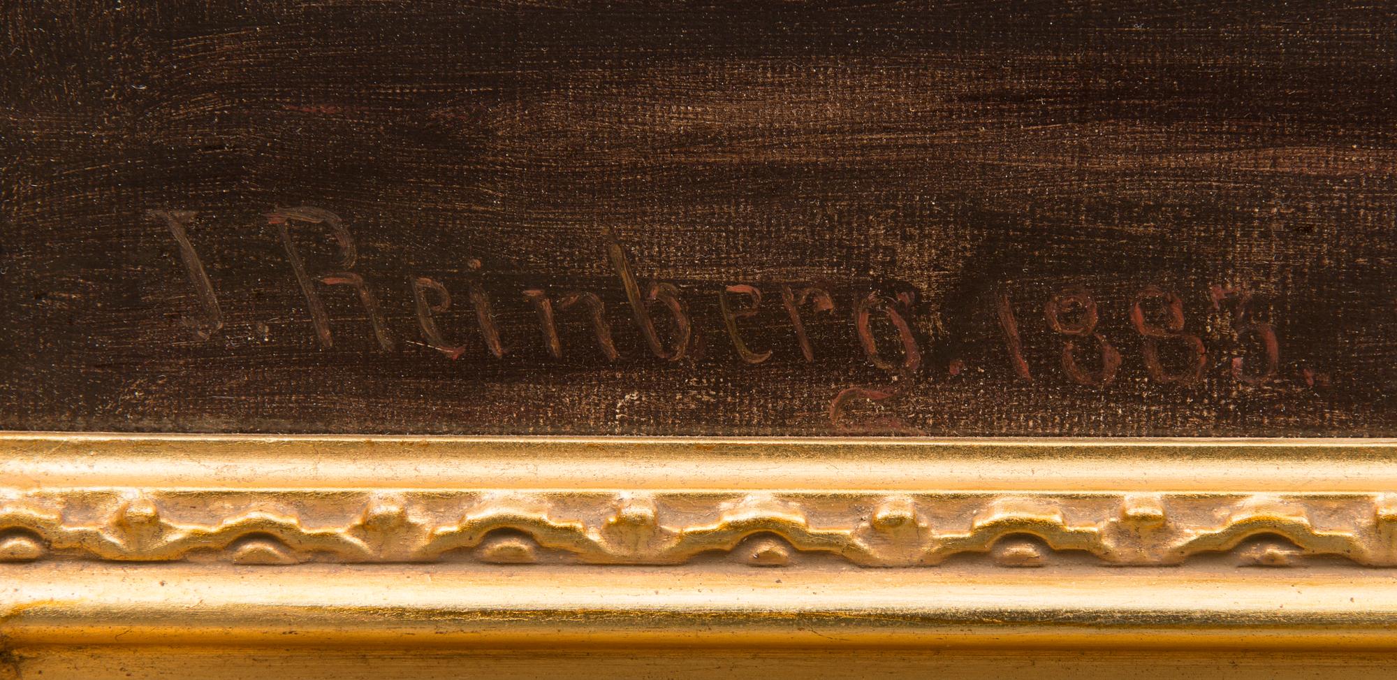 JOHAN JAKOB REINBERG, "A view of the river Aura in Turku".