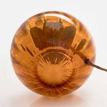 Pöytävalaisin, malli 12501 Kauklahden Lasitehdas, 1930-40-luku.