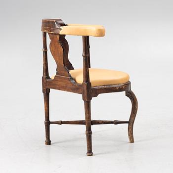 Powder chair, 18th century,.