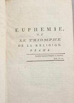BÖCKER, 6 st, bl a "Les epreuves du sentiment...", 1700- och 1800-tal.