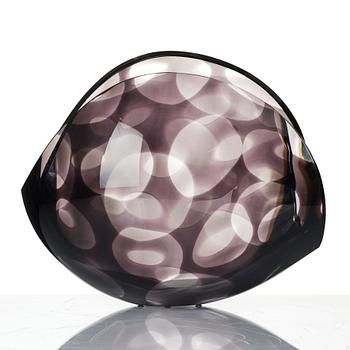 Lena Bergström, skål, glas, Orrefors Gallery, limited edition, 2004.