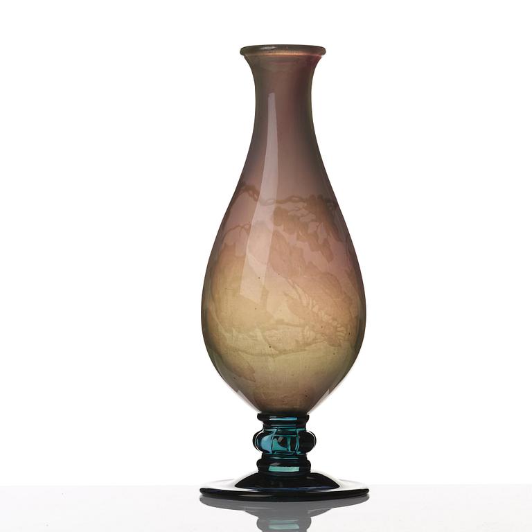 Simon Gate, a "graal" glass vase, Orrefors 1917, no 342.