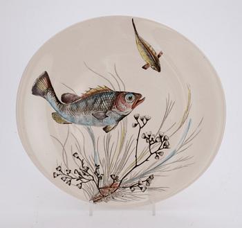 FISKSERVIS, 16 delar, flintgods, Johnson Bros, England.