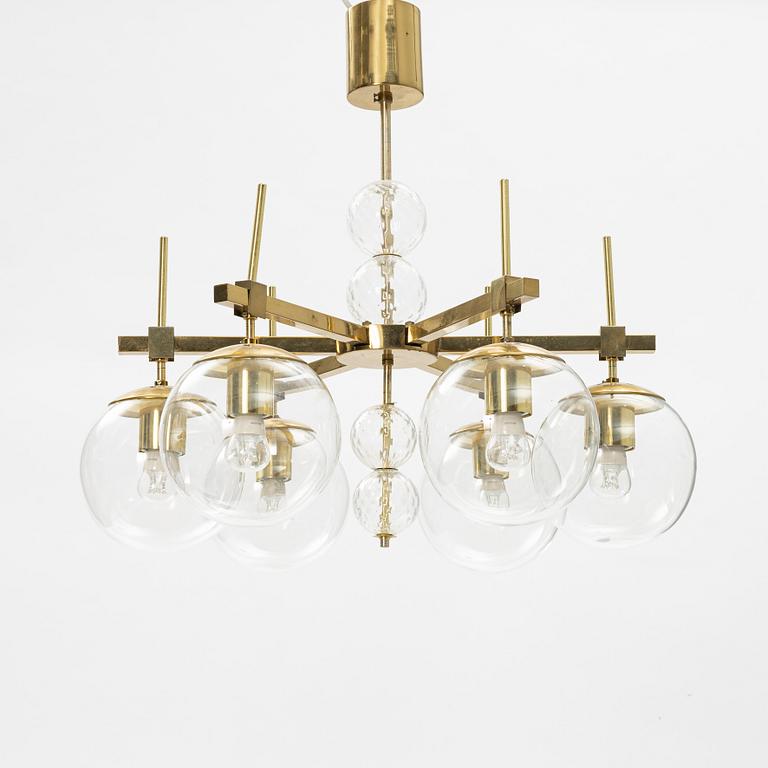 Kamenický Senov chandelier, a celing light, Czech Republic, second half of the 20th Century.
