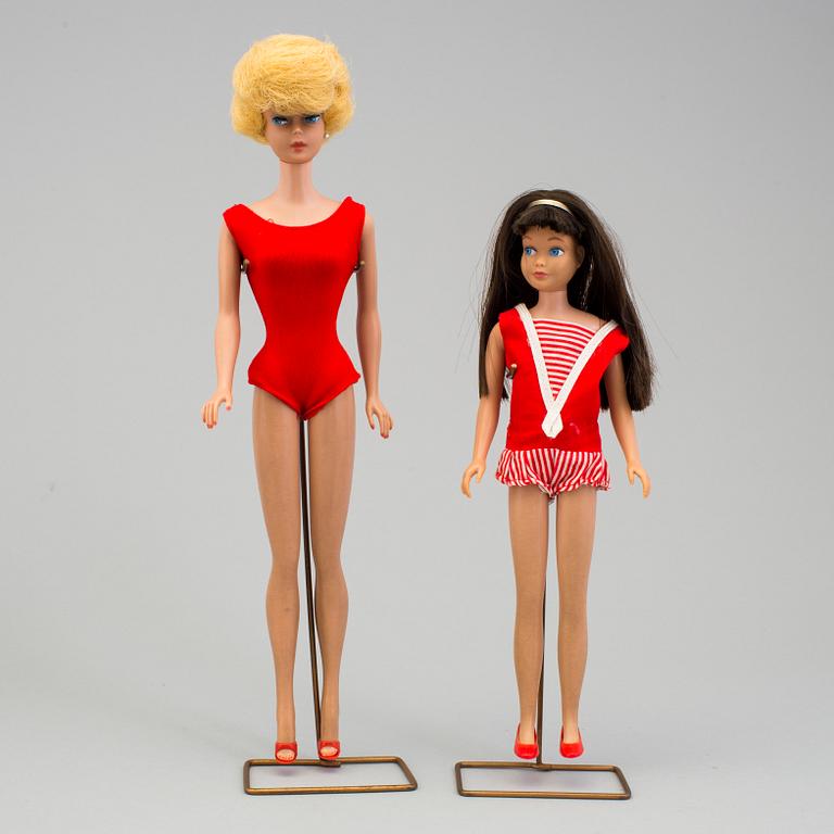 BARBIEDOCKOR, 6 st, Mattel, 1960-tal.
