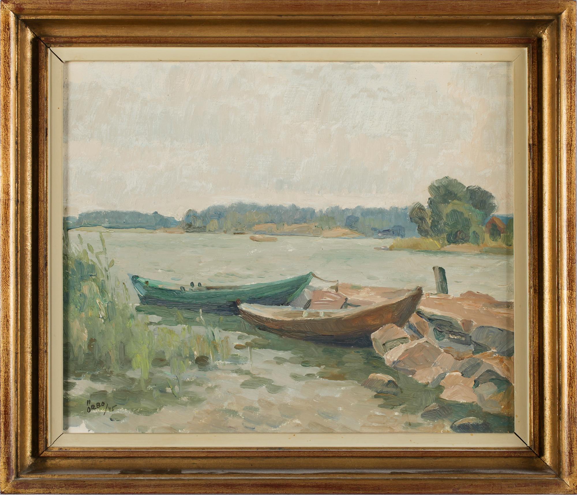 KARL ÖRBO, olja på pannå, signerad och daterad -45.