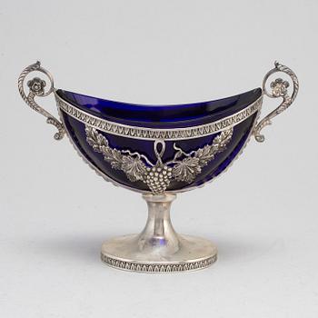 A silver sugar bowl. Swedish import mark.