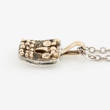 Sven-Erik Högberg, attributed to, pendant with chain, silver, Gothenburg.