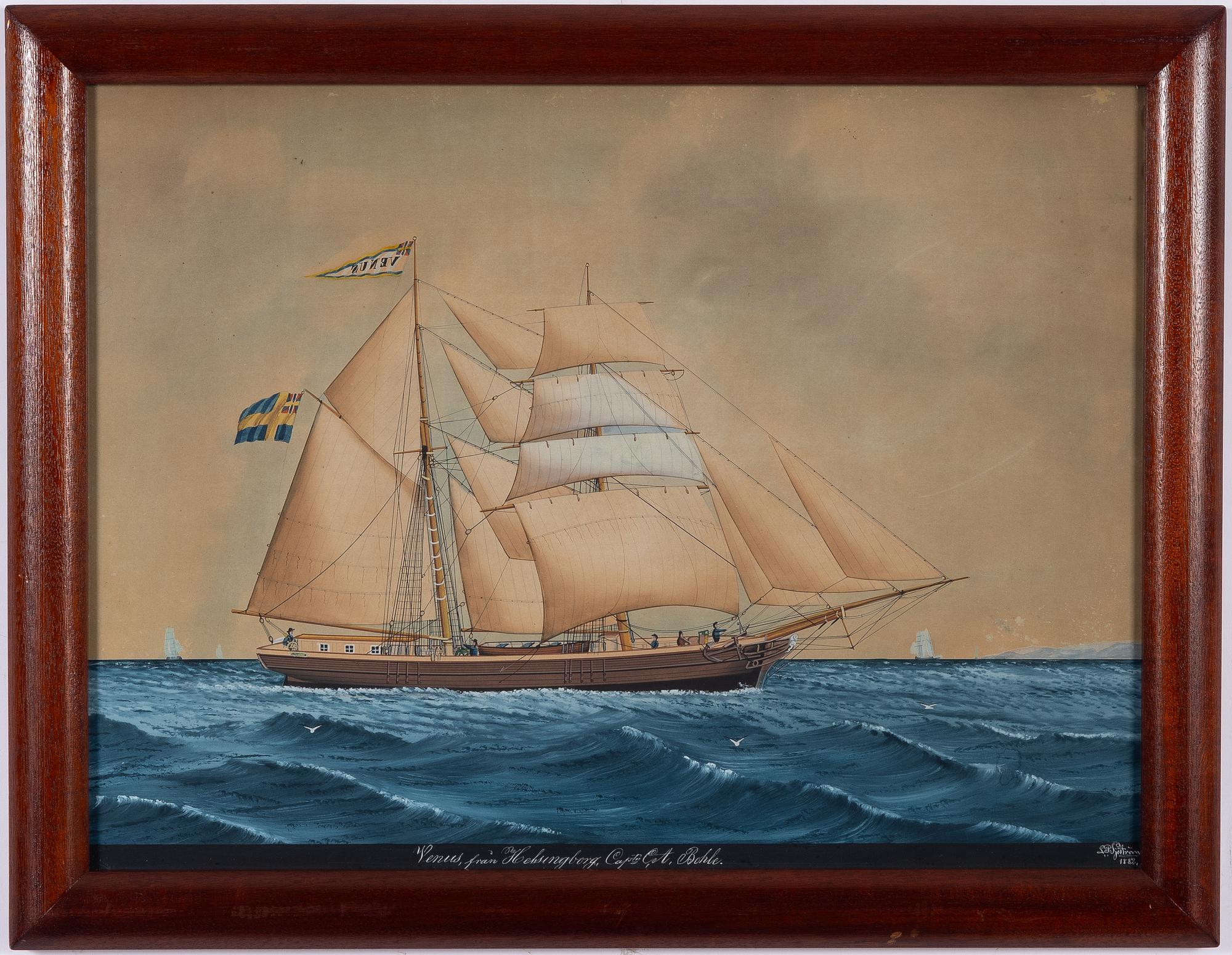 Lars Petter Sjöström, Kuttern "Fredrika" från Malmö.