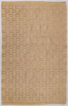 Rauha Aarnio-Vuorinen, A 1950s Finnish flat weave carpet. Circa 225x145 cm.