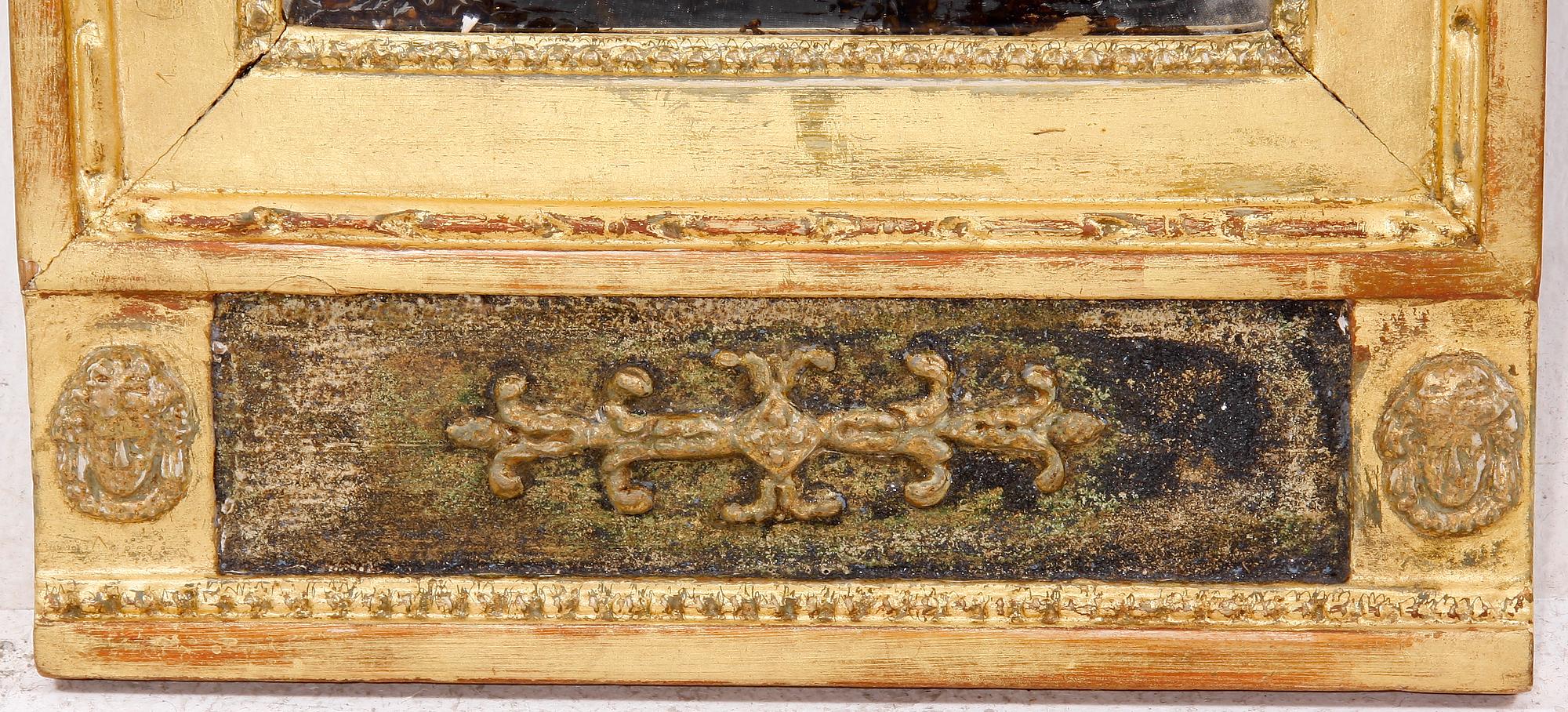 SPEGEL, sengustaviansk, märkt Carl Gustaf Fyrwald, verksam 1776-1830. Stockholms hallstämpel dat 181?.