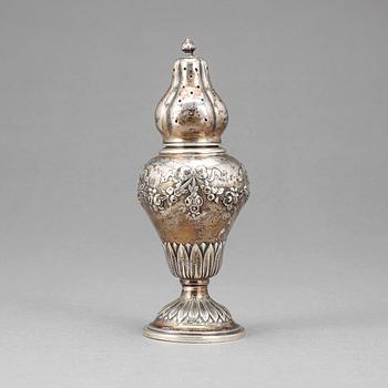 SOCKERRUSKA, silver, med svenska importstämplar, tidigt 1900-tal. Vikt ca 168 gram.