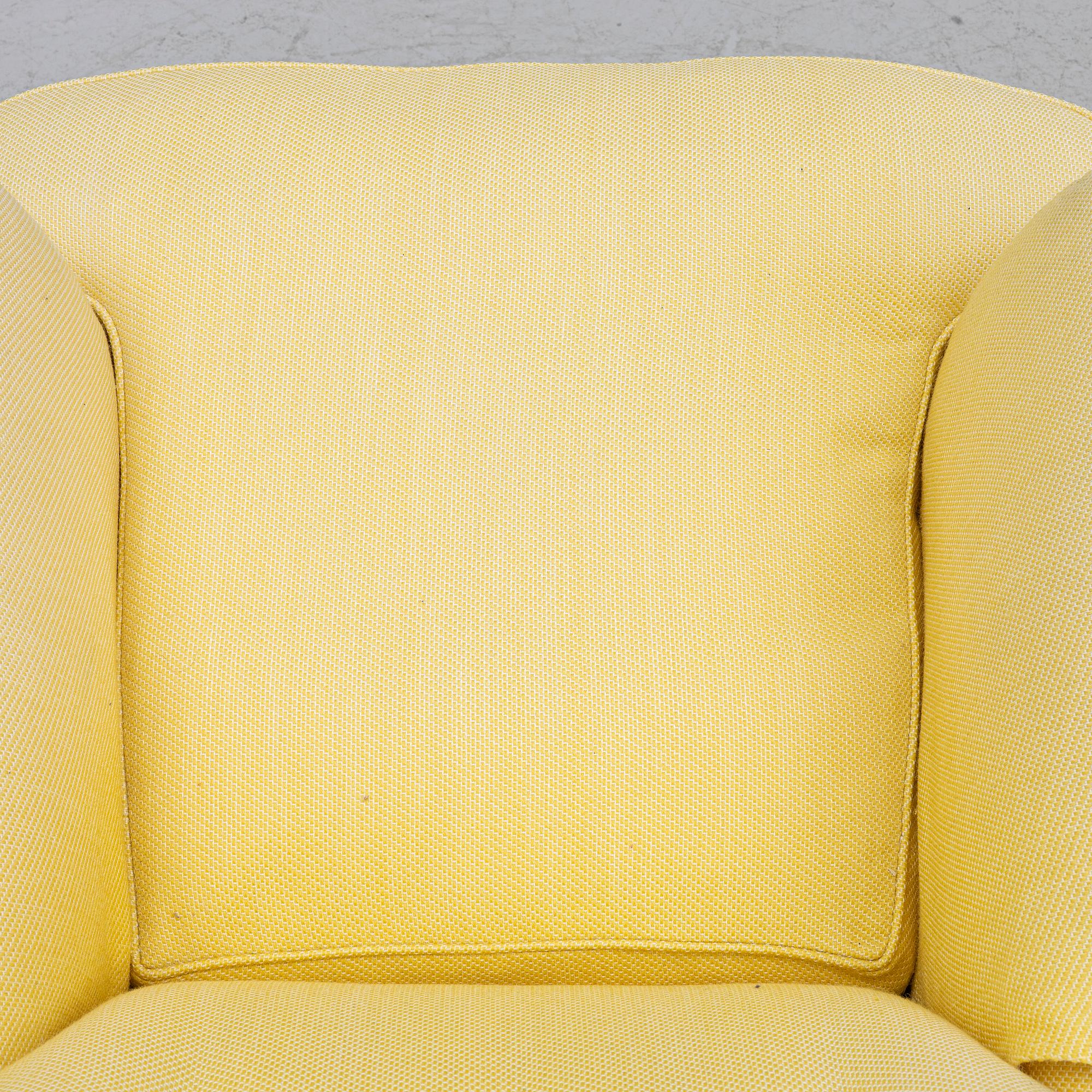 Josef Frank, armchair with footstool, model 336, Svenskt Tenn.