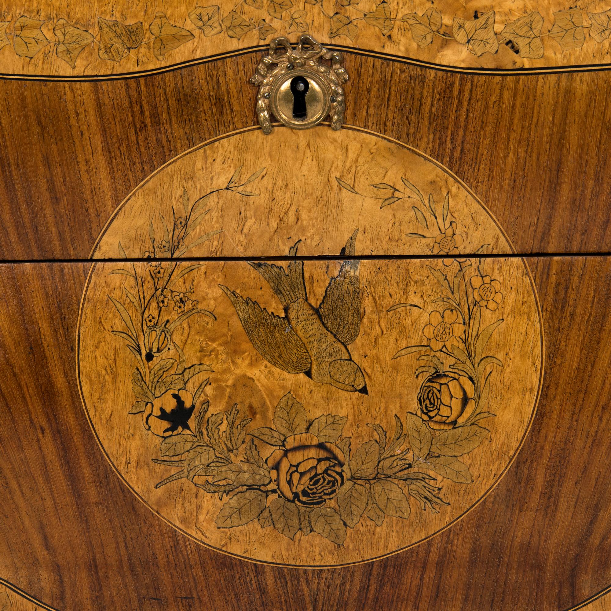 A Louis XVI style chest of drawers, second half of the 19th century.