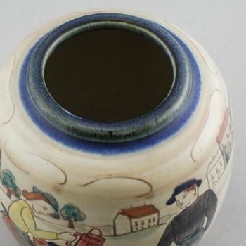 GERTRUD LÖNEGREN, vas, stengods, Rörstrand, 1930/40-tal.