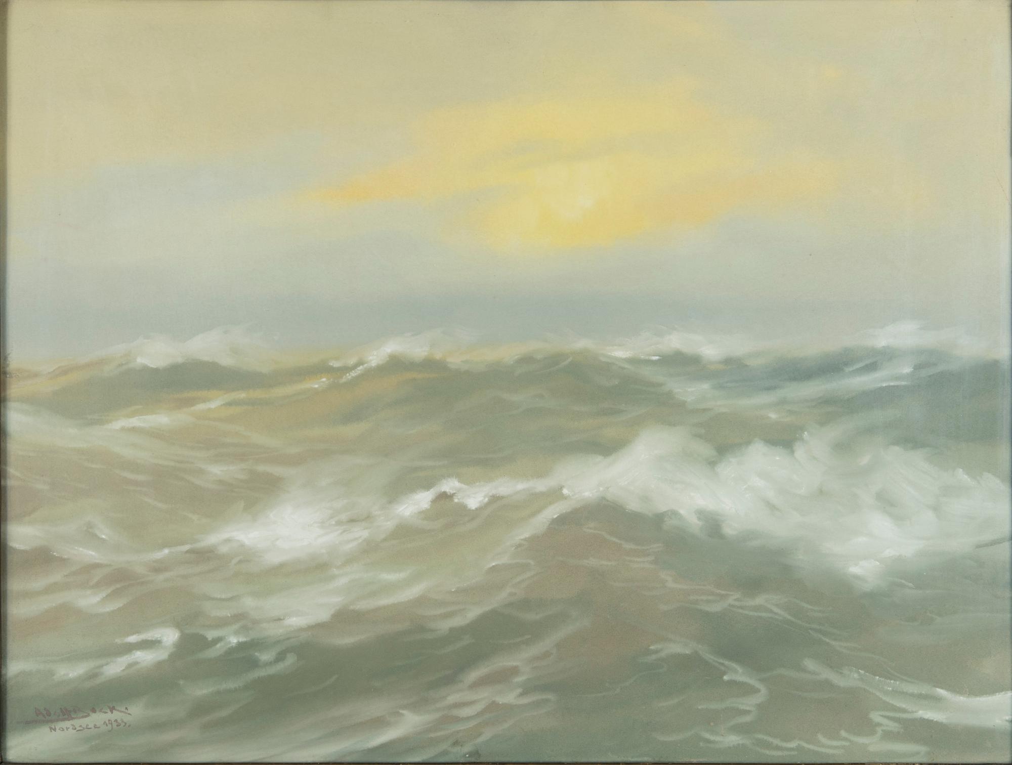 Adolf Bock, Motiv från Nordsjön.