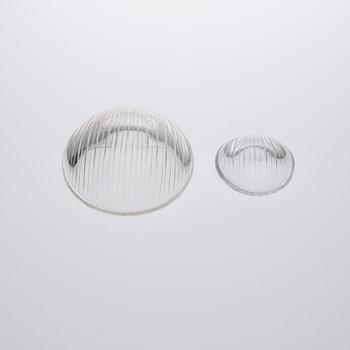 TAPIO WIRKKALA, SKÅLAR, 2 st, glas, Iittala, signerade.