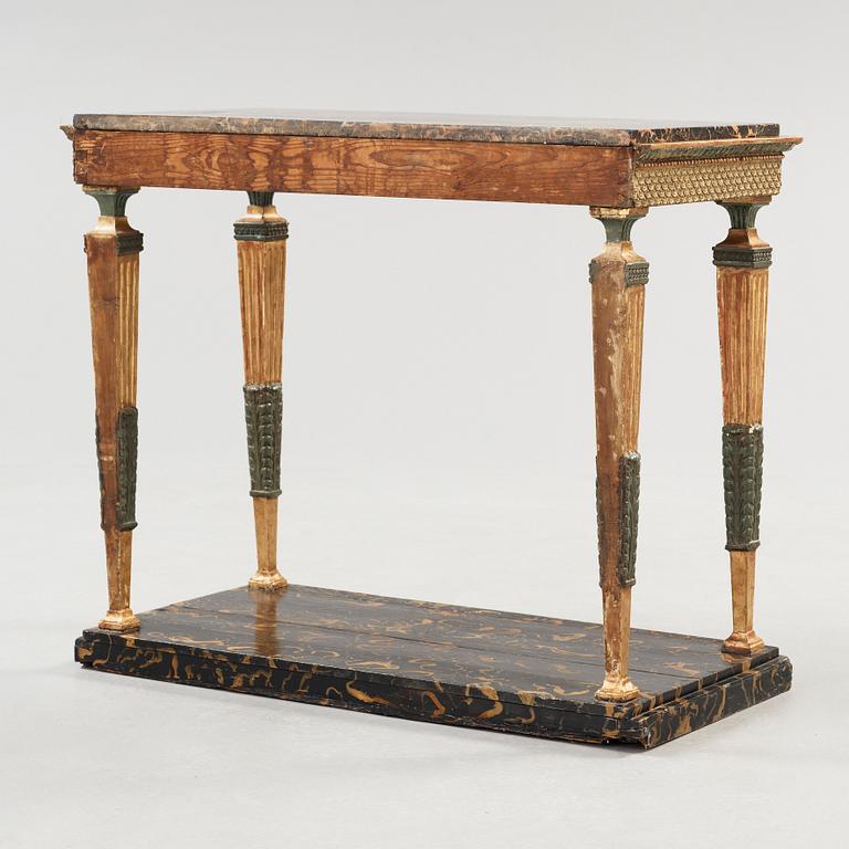 KONSOLBORD. Sengustaviansk, omkring år 1800.