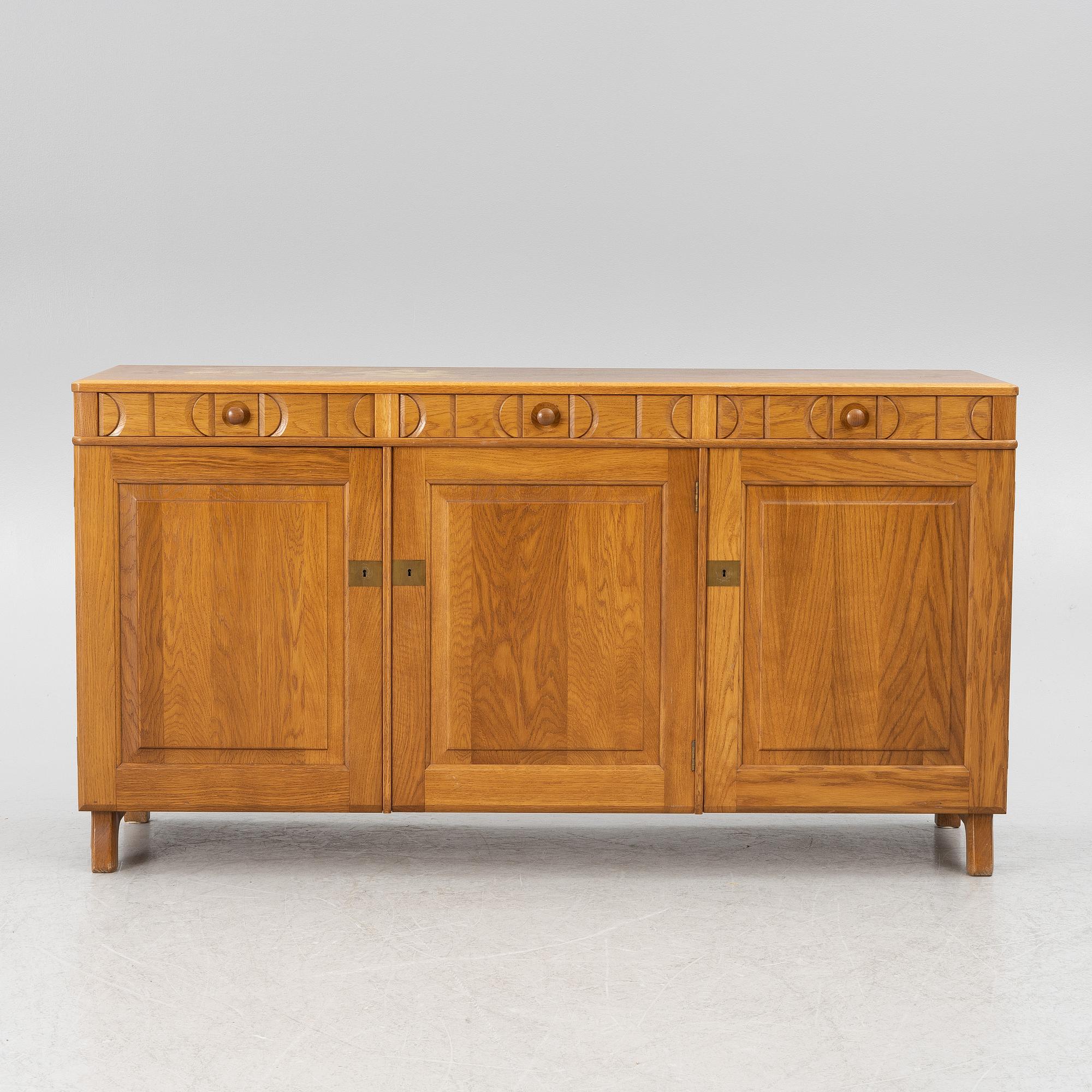 Carl Malmsten, sideboard "Calmare nyckel", second half of the 20th century.