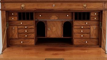 A Swedish Empire secretaire by J. P. Berg.