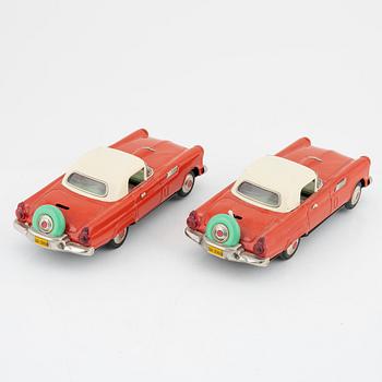 Four toy cars, including Nomura Toys, Japan, 20th century.