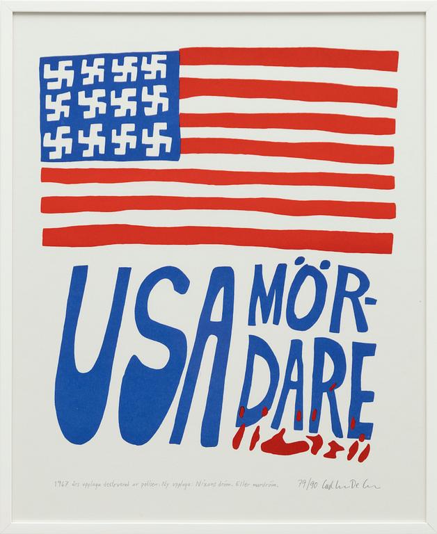 Carl Johan De Geer, "USA Mördare" (Large image).
