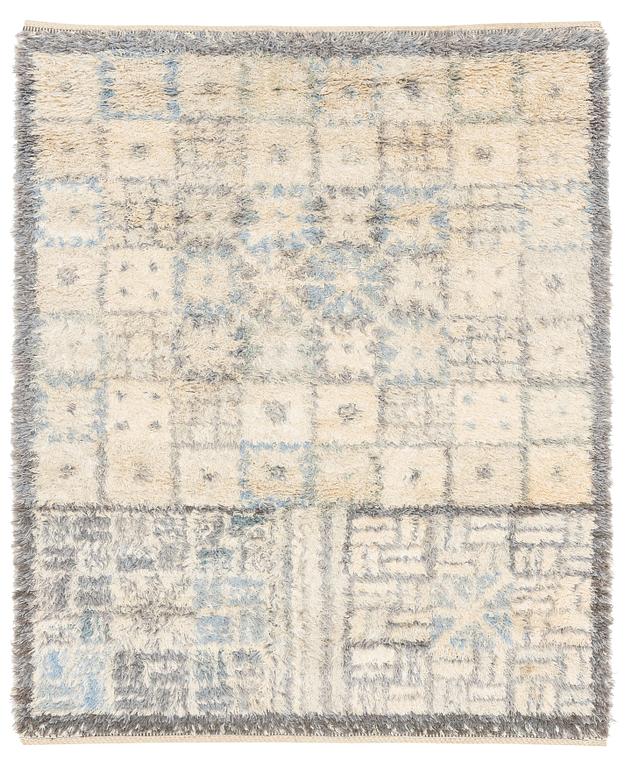 Marianne Richter, a carpet, 'Angelika', knotted pile, ca 213 x 149,5 cm, signed AB MMF MR.