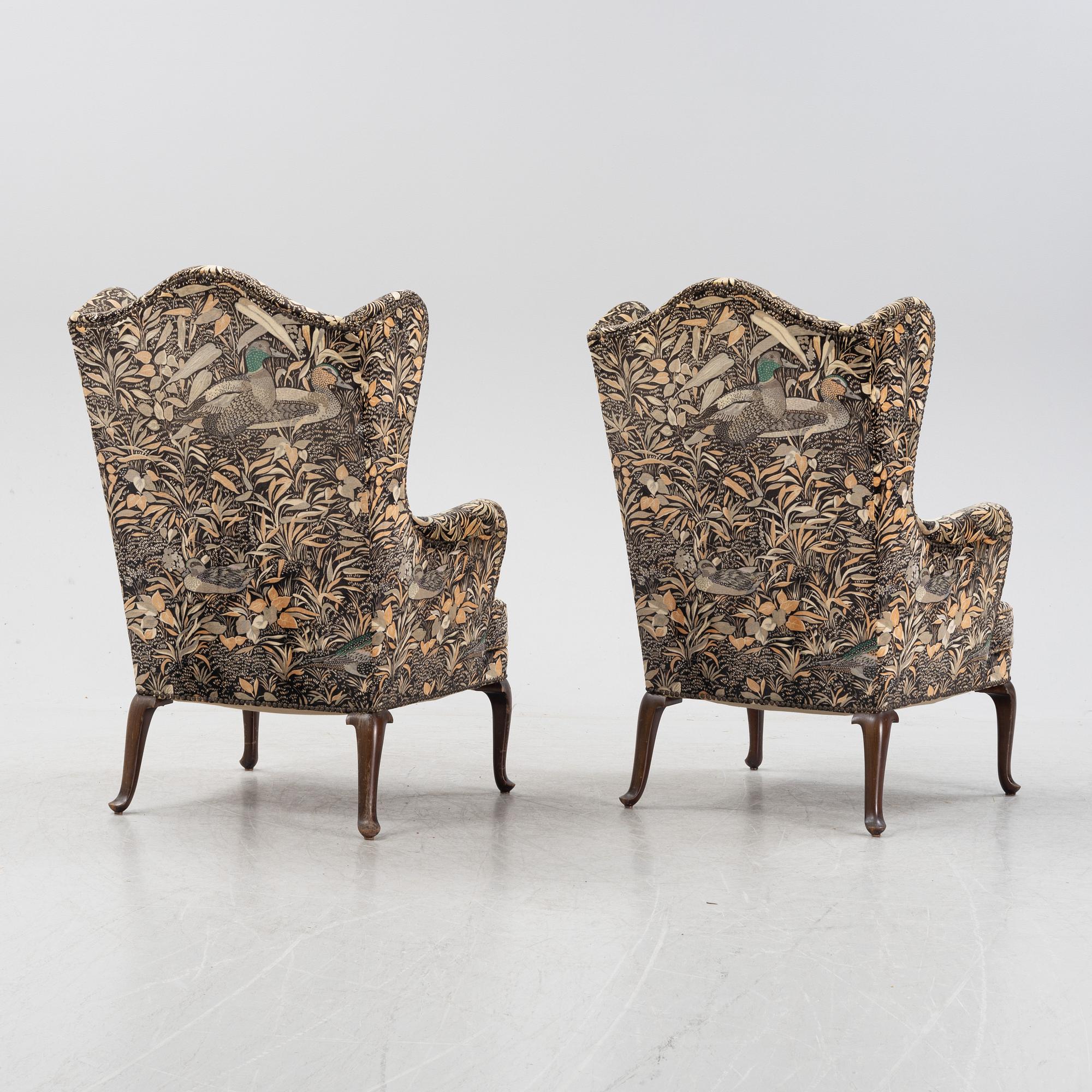 A pair of armchairs, first half of the first Century.