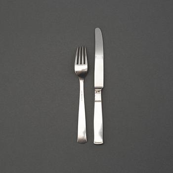 20 pieces silver cutlery 'Rosenholm' by GAB Stockholm and Eskilstuna.
