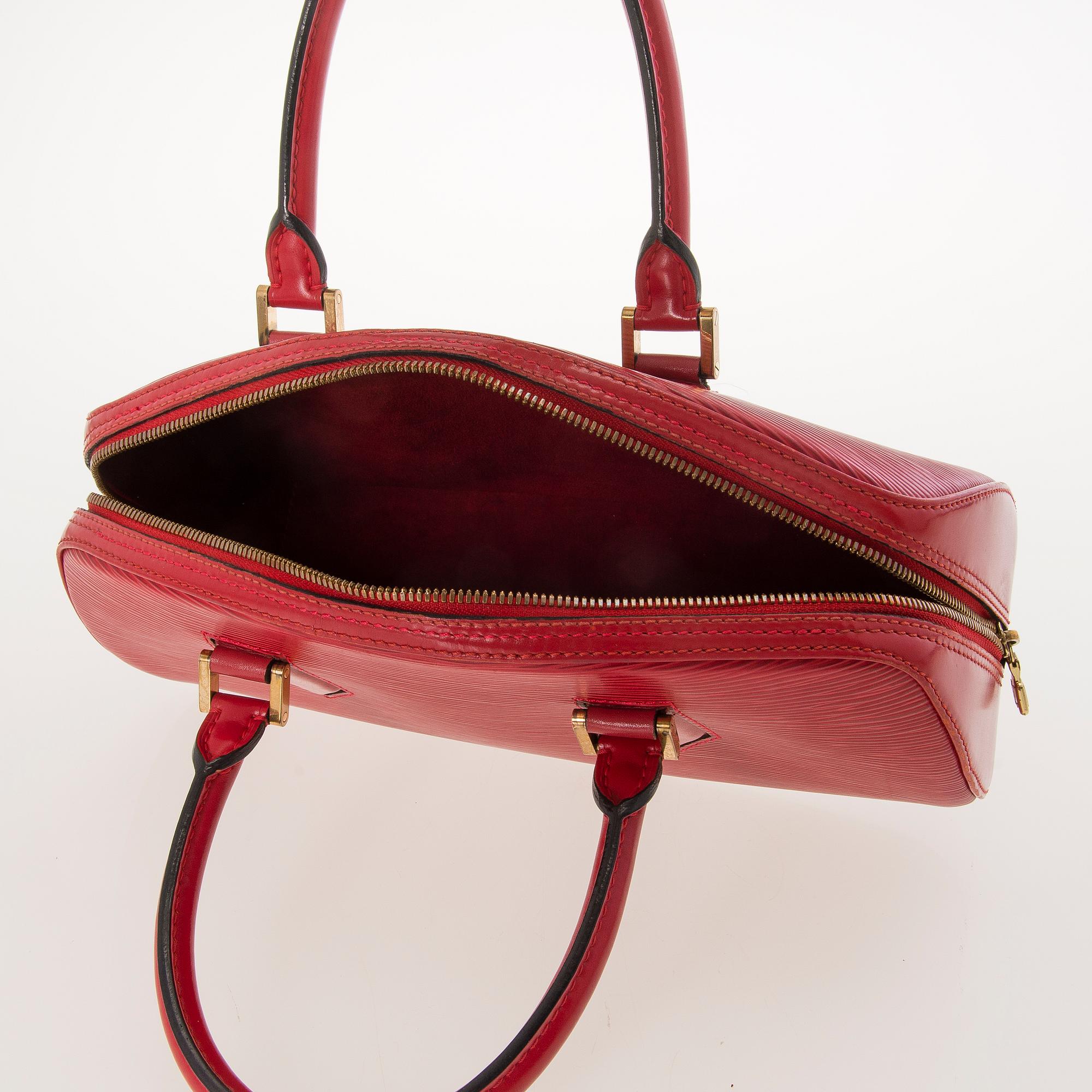 LOUIS VUITTON Red Epi Jasmine Bag.